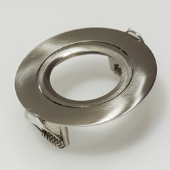 Downlight ring, rond 88(76)mm, geborsteld alum.